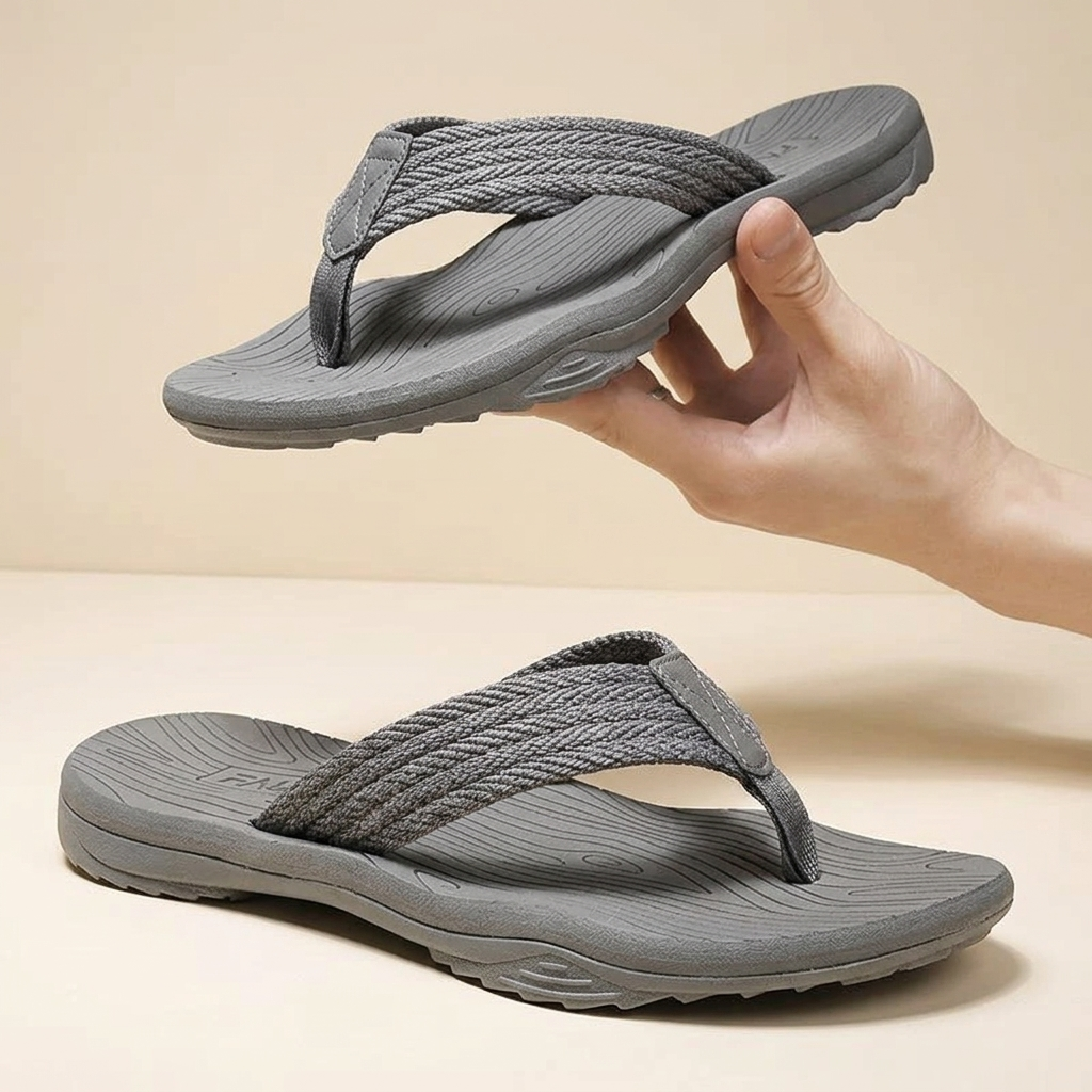 Loxmere All-Weather Flip-Flops - Grey