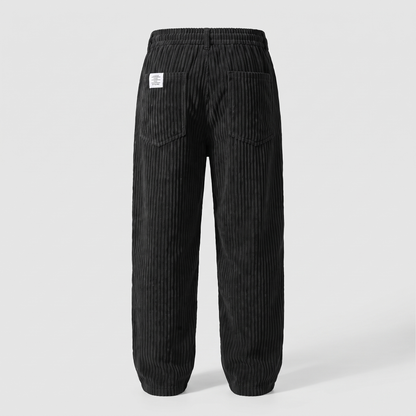 Luca Drawstring Trousers - Black