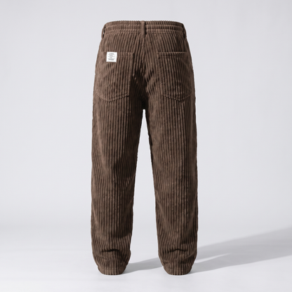 Luca Drawstring Trousers - Brown