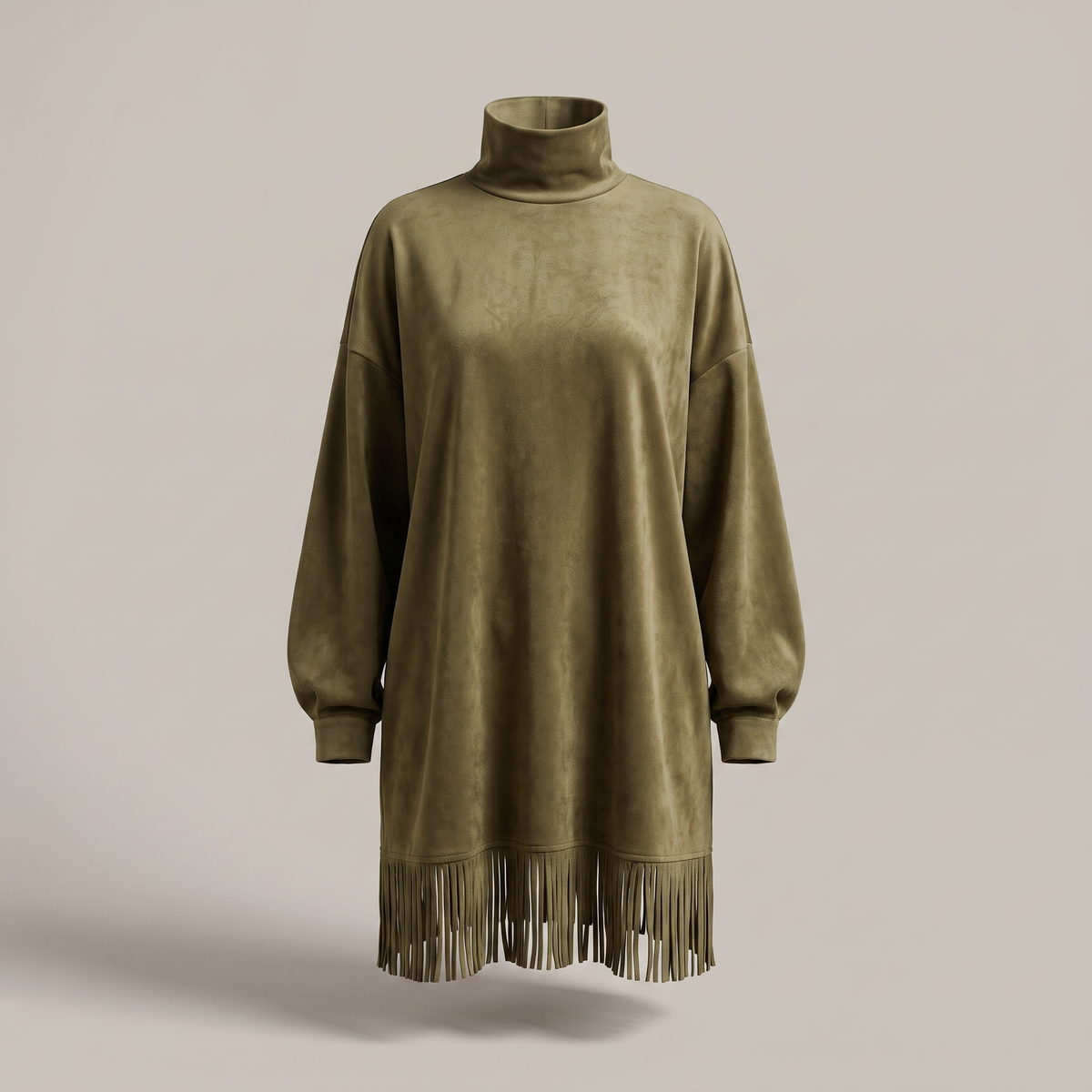 Lucia Turtleneck Dress - Olive