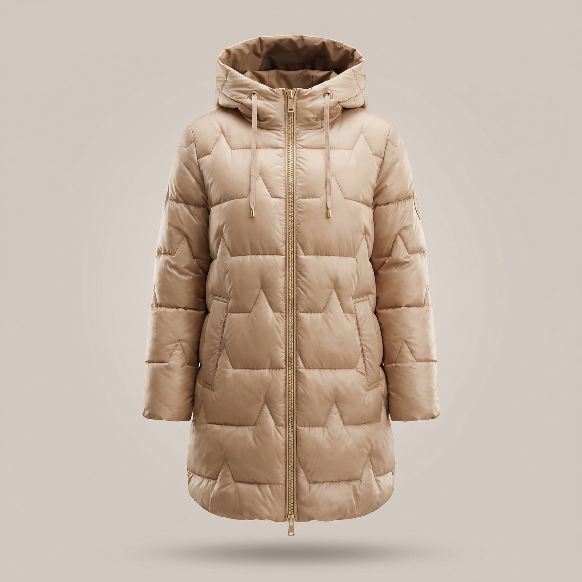 Luna Statement Overcoat - Beige