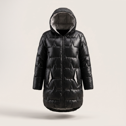 Luna Statement Overcoat - Black