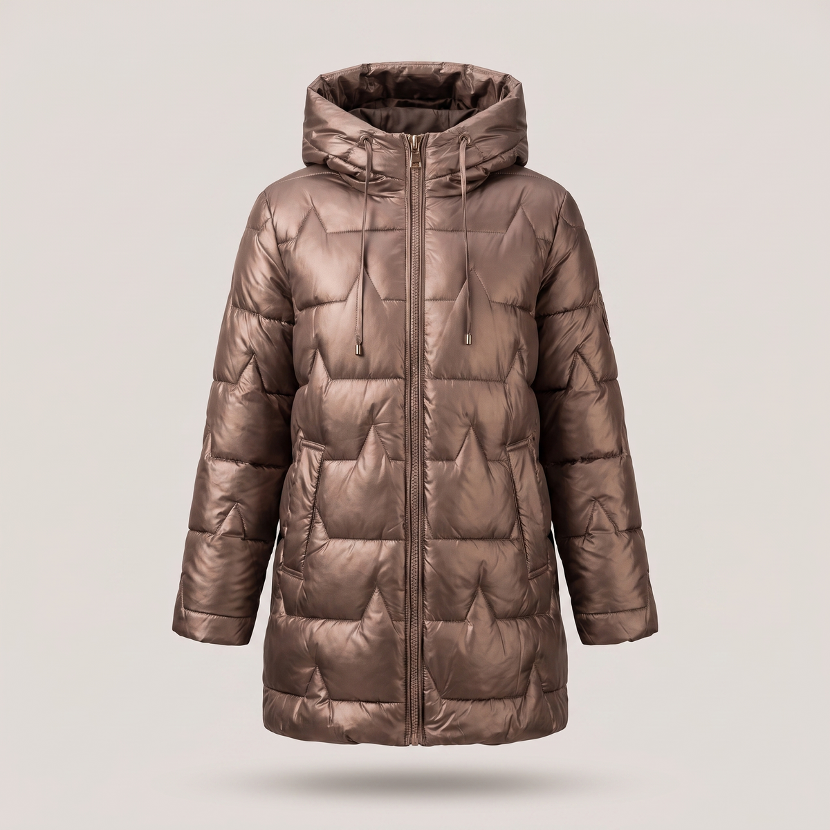 Luna Statement Overcoat - Brown