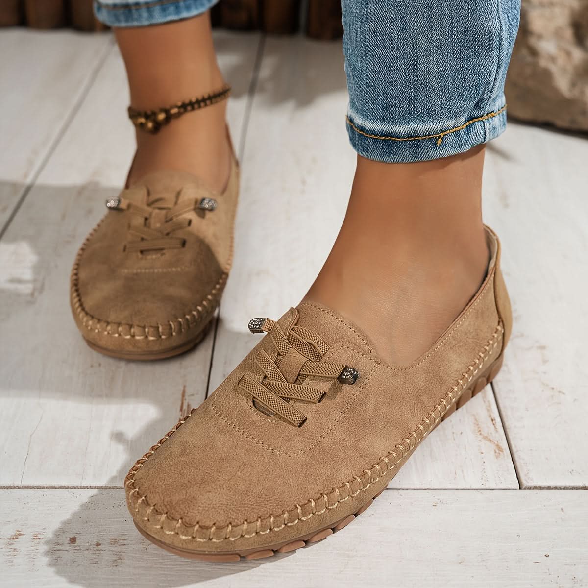 Lunara Comfort Loafers - Brown