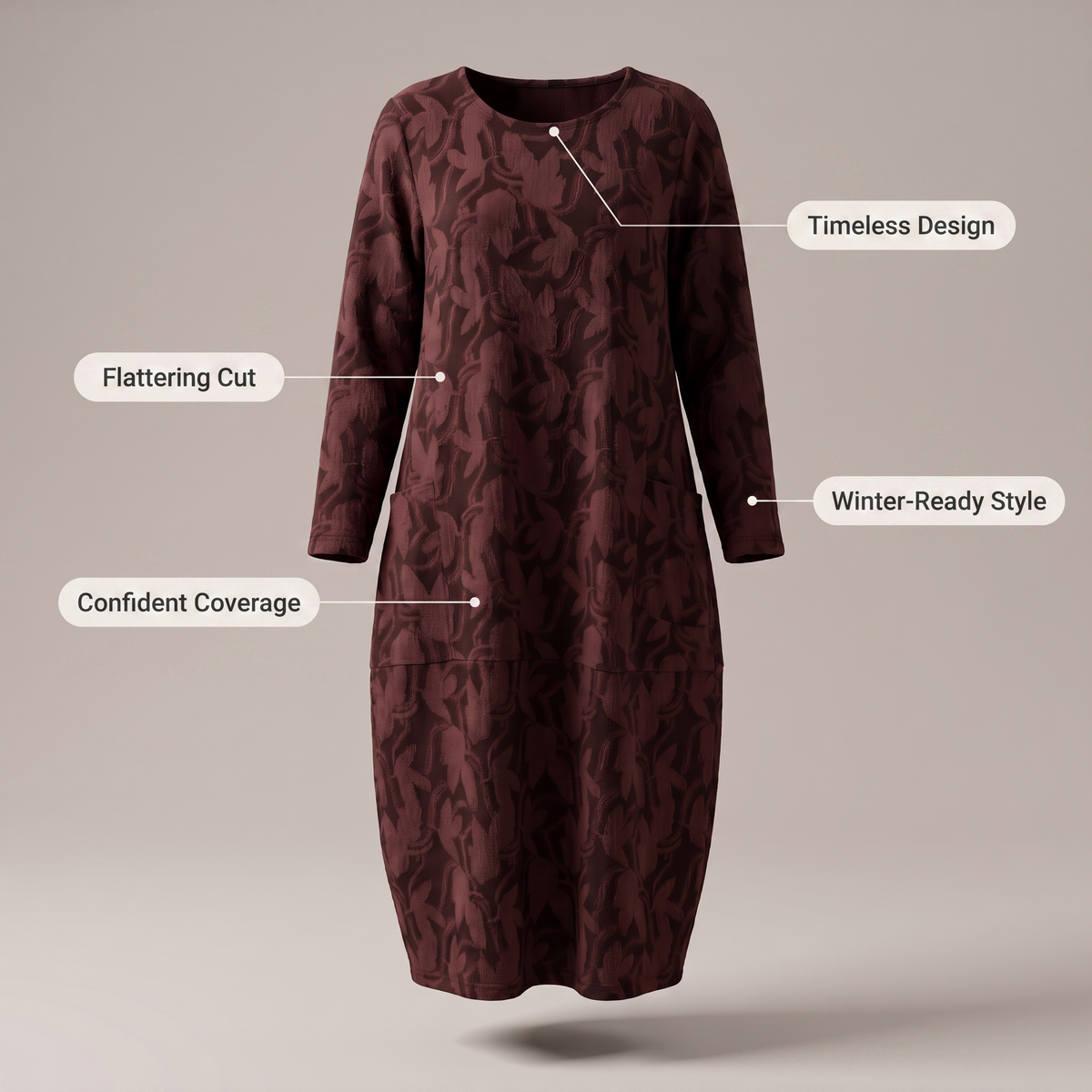 Lunessa Elegant Winter Dress