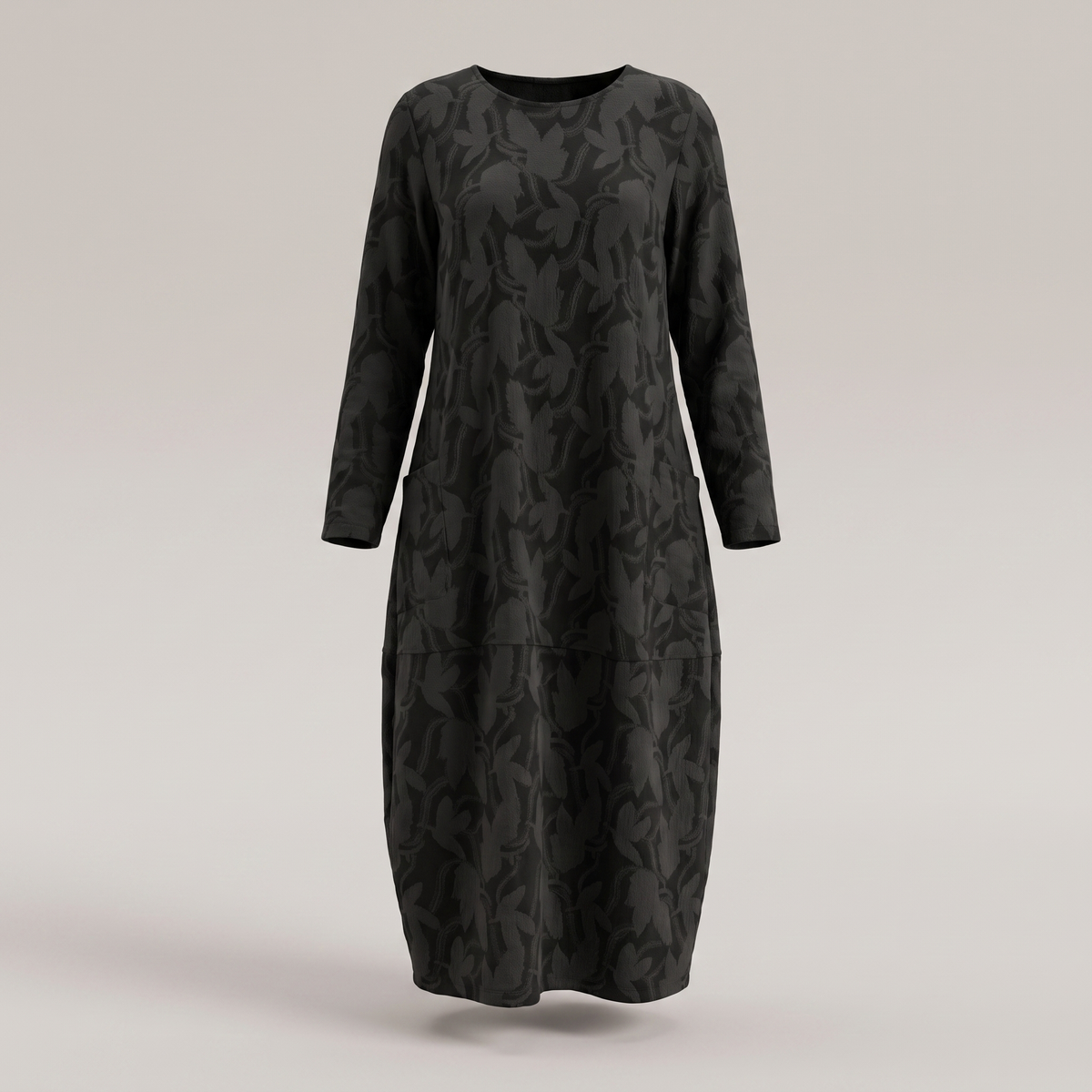 Lunessa Elegant Winter Dress - Black