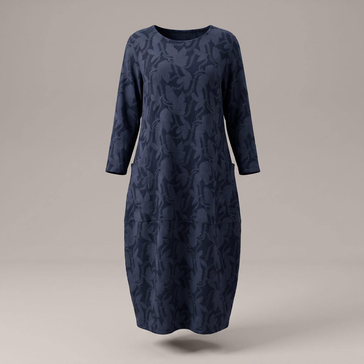 Lunessa Elegant Winter Dress - Blue