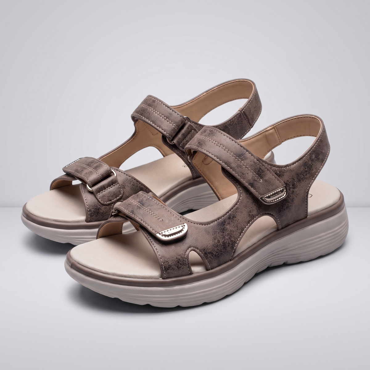 Lydia Comfort Sandals - Brown
