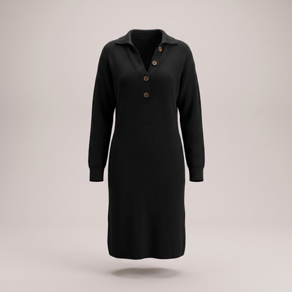 Maelis Luxe Dress - Black