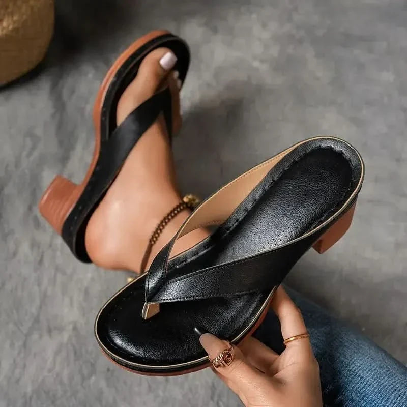 Maisie Soft Fit Strappy Sandals - Black