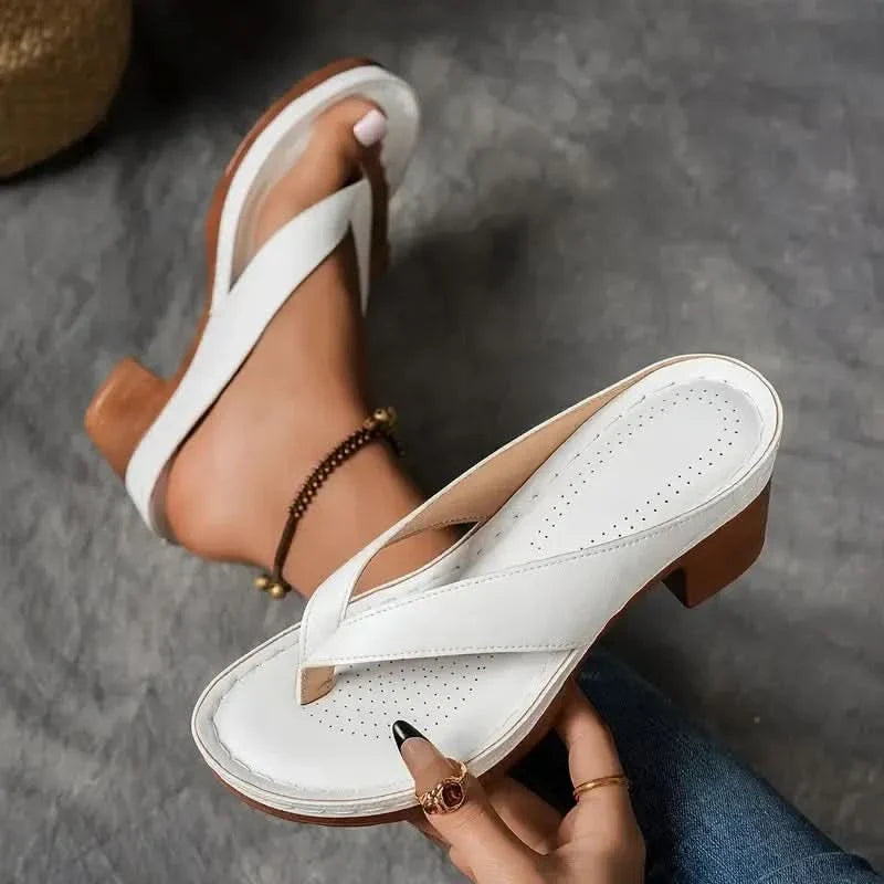 Maisie Soft Fit Strappy Sandals - White