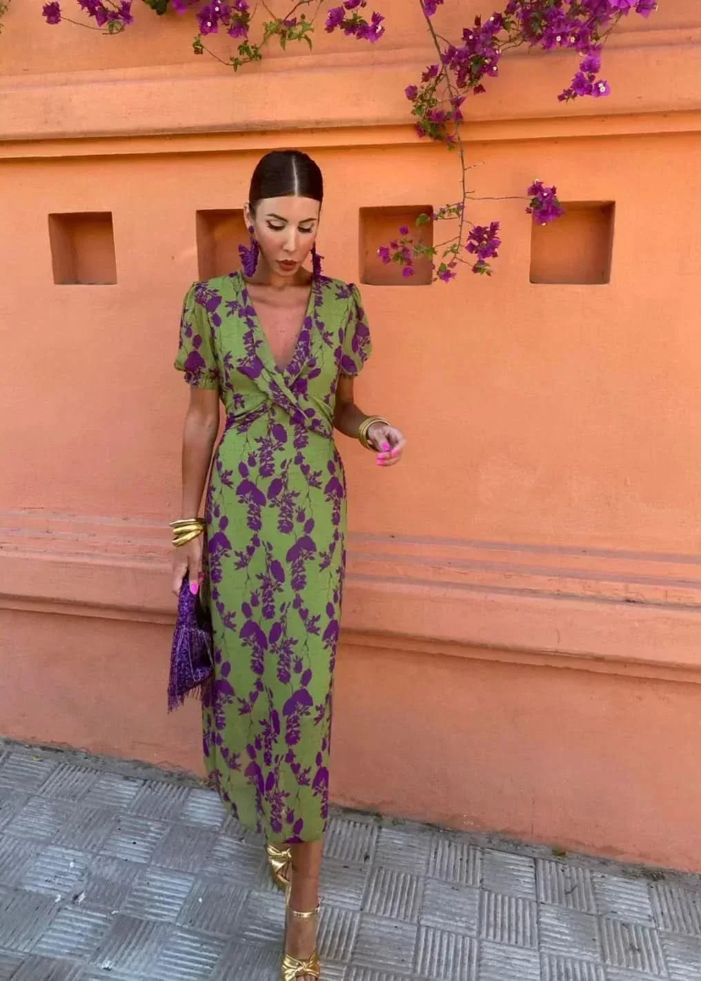 Mara Pretty Chic Maxi Dress - Green