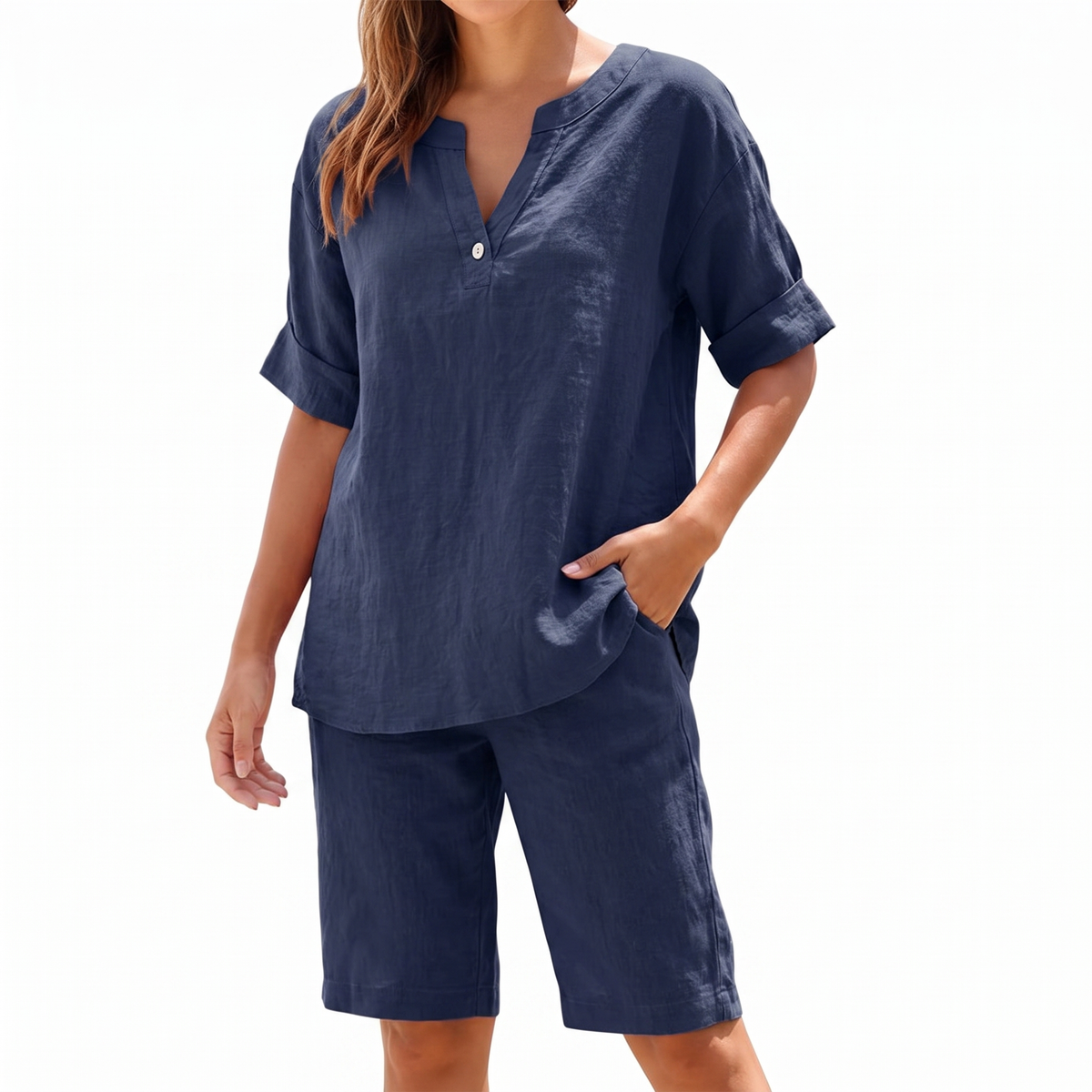Maravelle Lightweight Holiday Set - Navy Blue