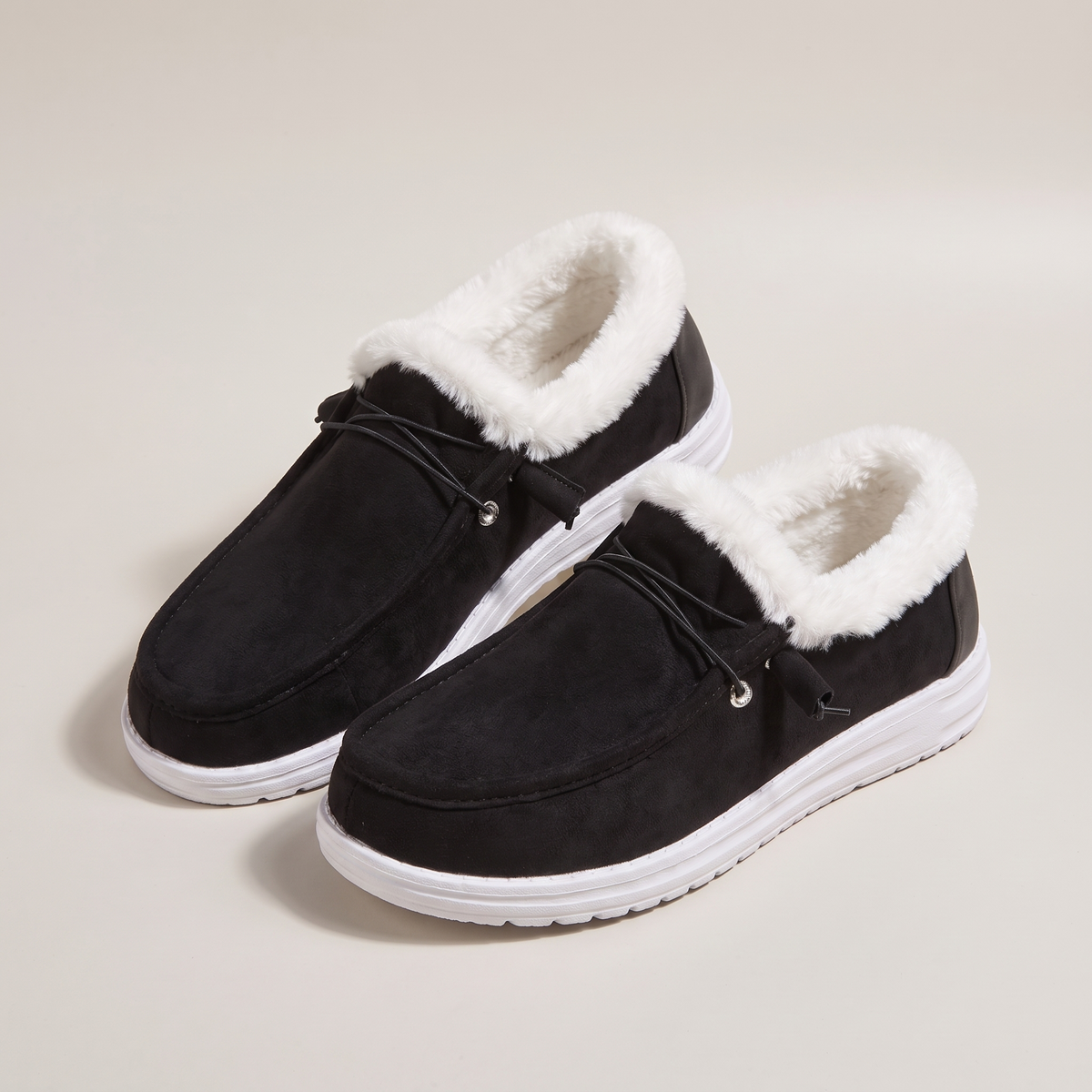 Margery Plush Comfort Loafers - Black