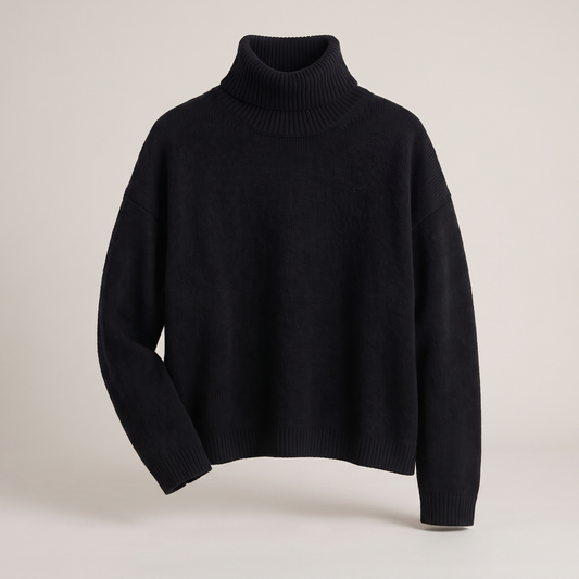 Margot Elegant Knit Sweater - Black