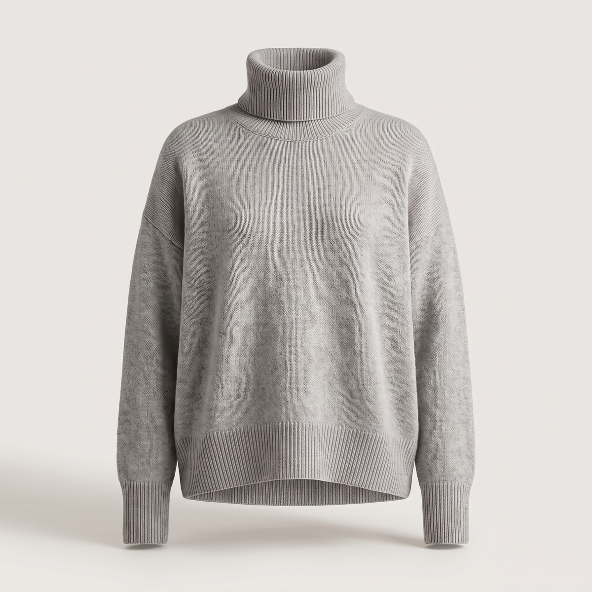 Margot Elegant Knit Sweater - Grey