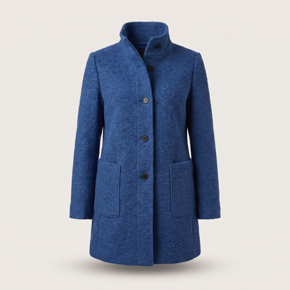 Margot Modern Longline Coat - Blue