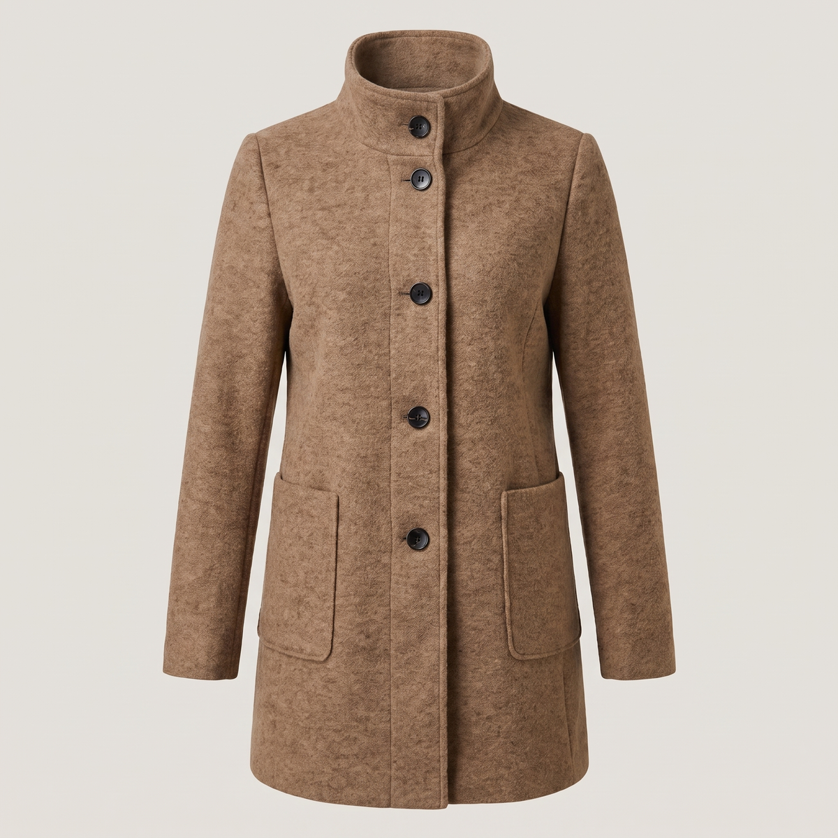 Margot Modern Longline Coat - Camel