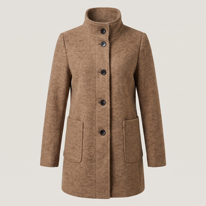 Margot Modern Longline Coat - Camel