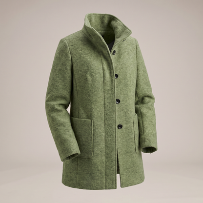Margot Modern Longline Coat - Green