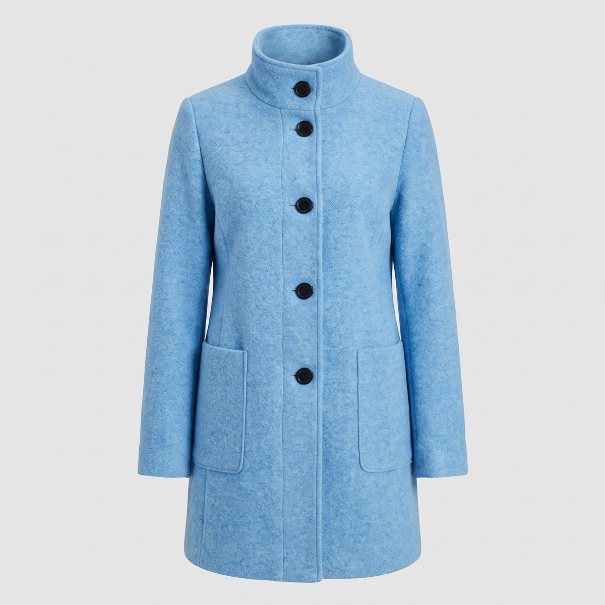Margot Modern Longline Coat - Light Blue