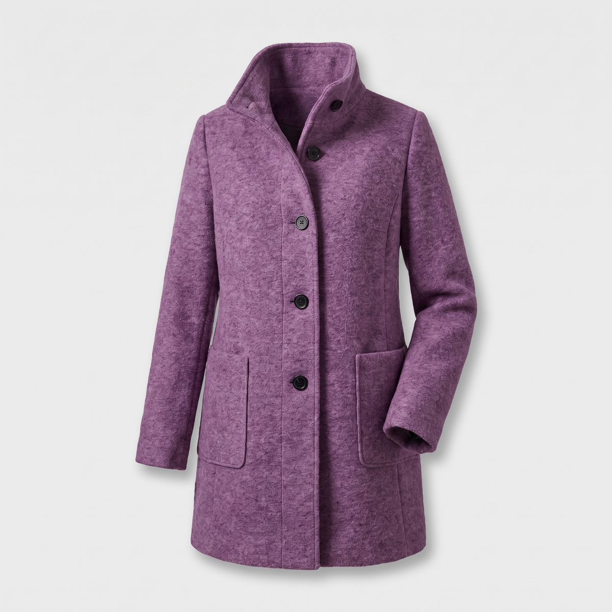 Margot Modern Longline Coat - Purple