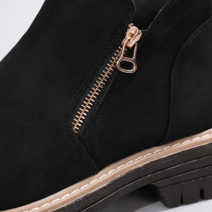 Margot Suede-Look Platform Ankle Boots