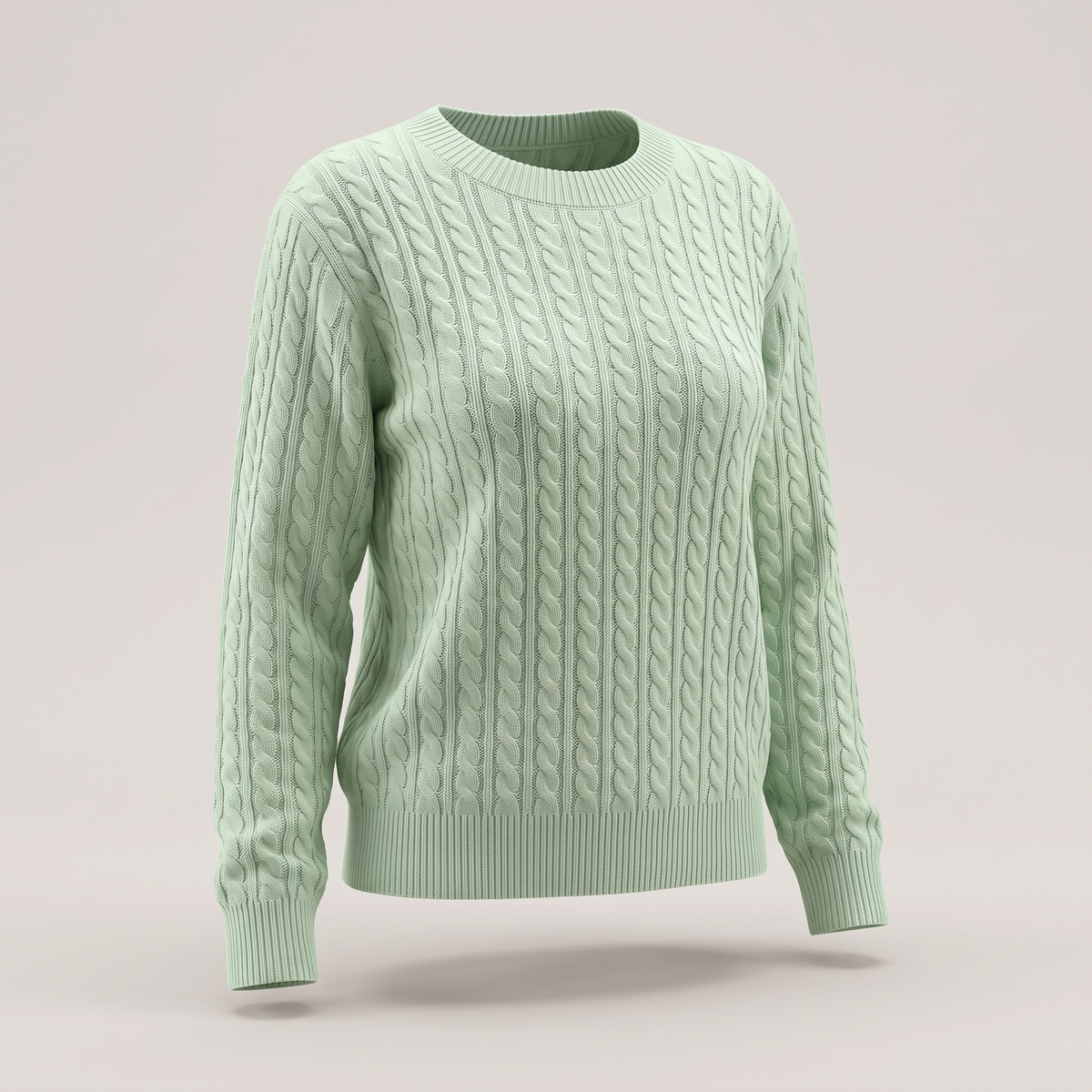 Marielle Cable Sweater - Green