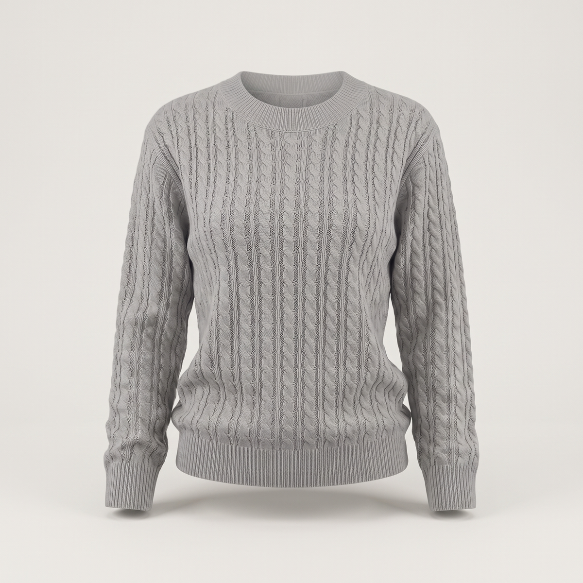 Marielle Cable Sweater - Grey