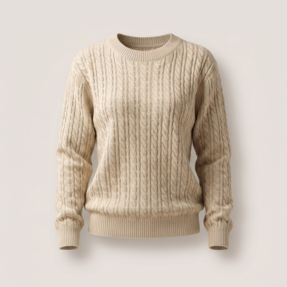 Marielle Cable Sweater - Khaki