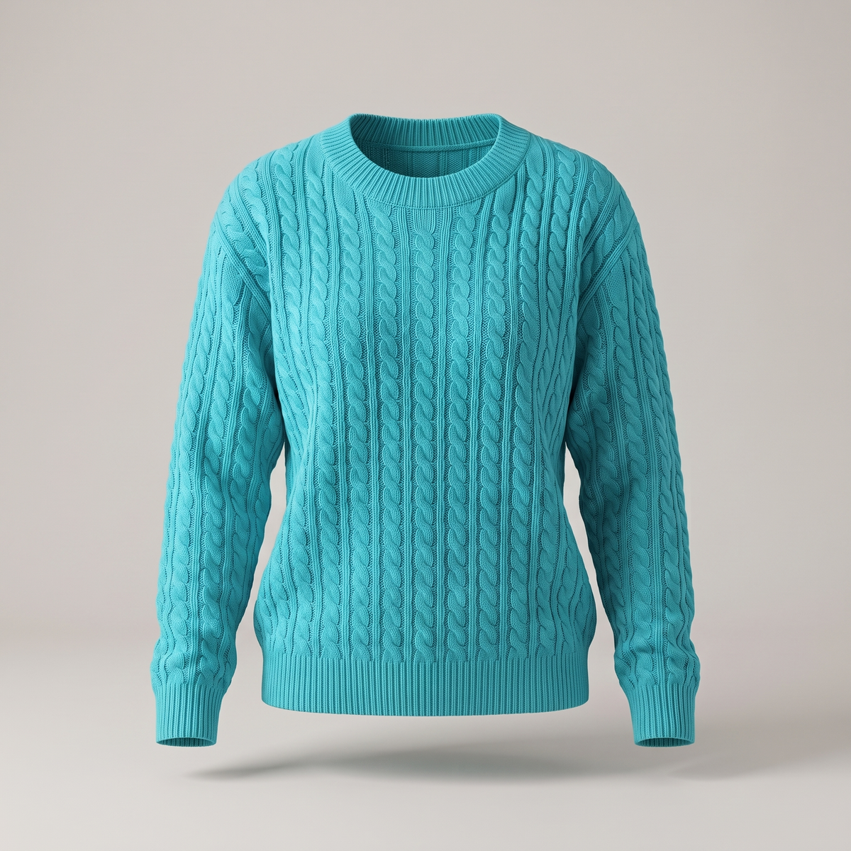 Marielle Cable Sweater - Sky Blue