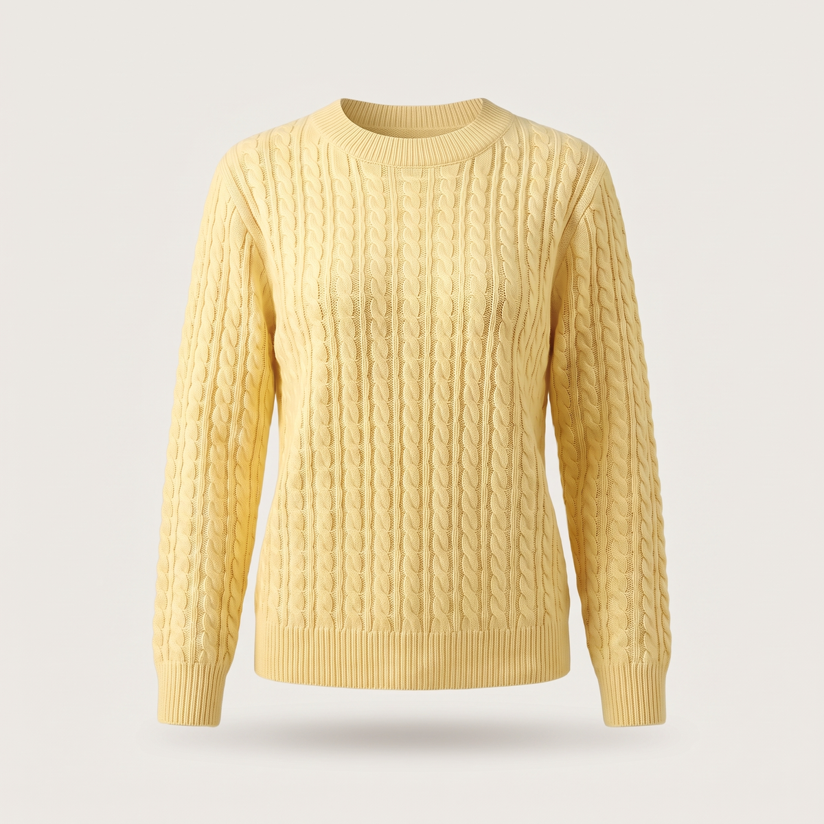 Marielle Cable Sweater - Yellow