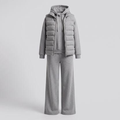 Marielle Luxe Three-Piece Set - Grey