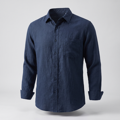Mariner Linen Shirt - Navy