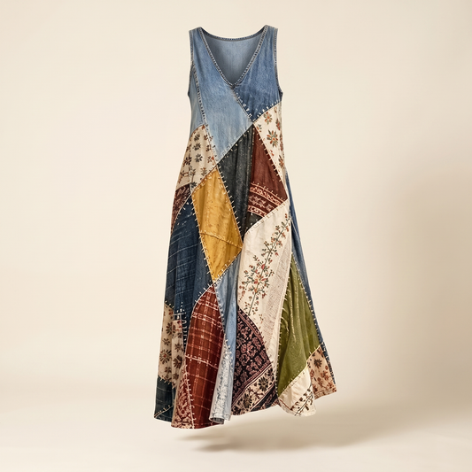 Marleigh V-Neck Summer Dress - Multicolour