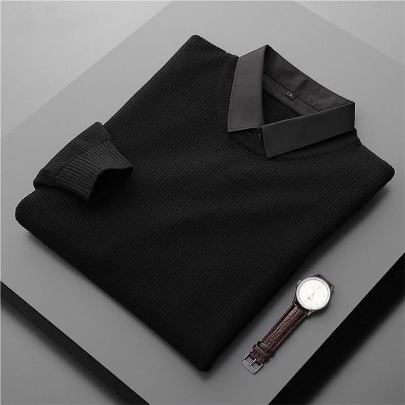 Marlow Collar Sweater - Black