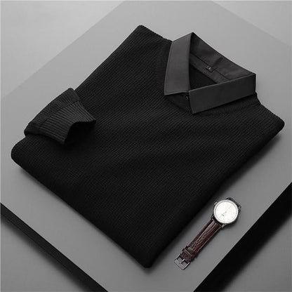 Marlow Collar Sweater - Black