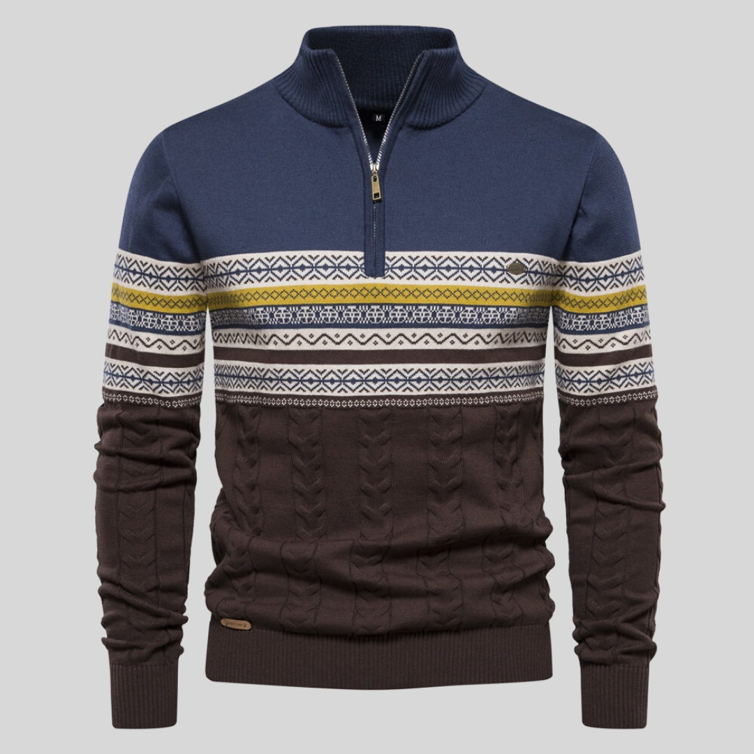 Marlow Cotton Sweater - Jeans Blue