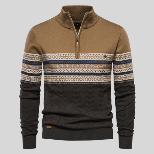 Marlow Cotton Sweater - Khaki
