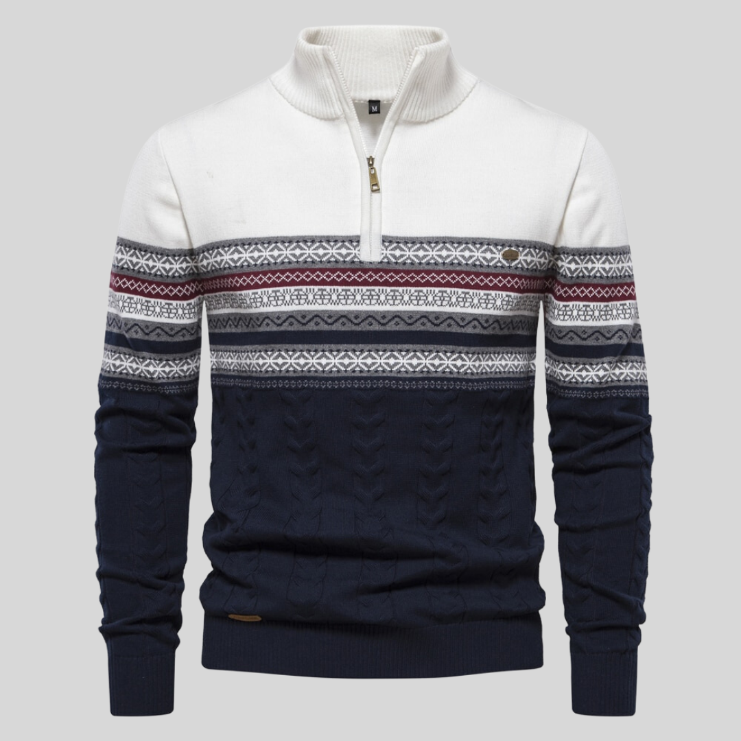 Marlow Cotton Sweater - White
