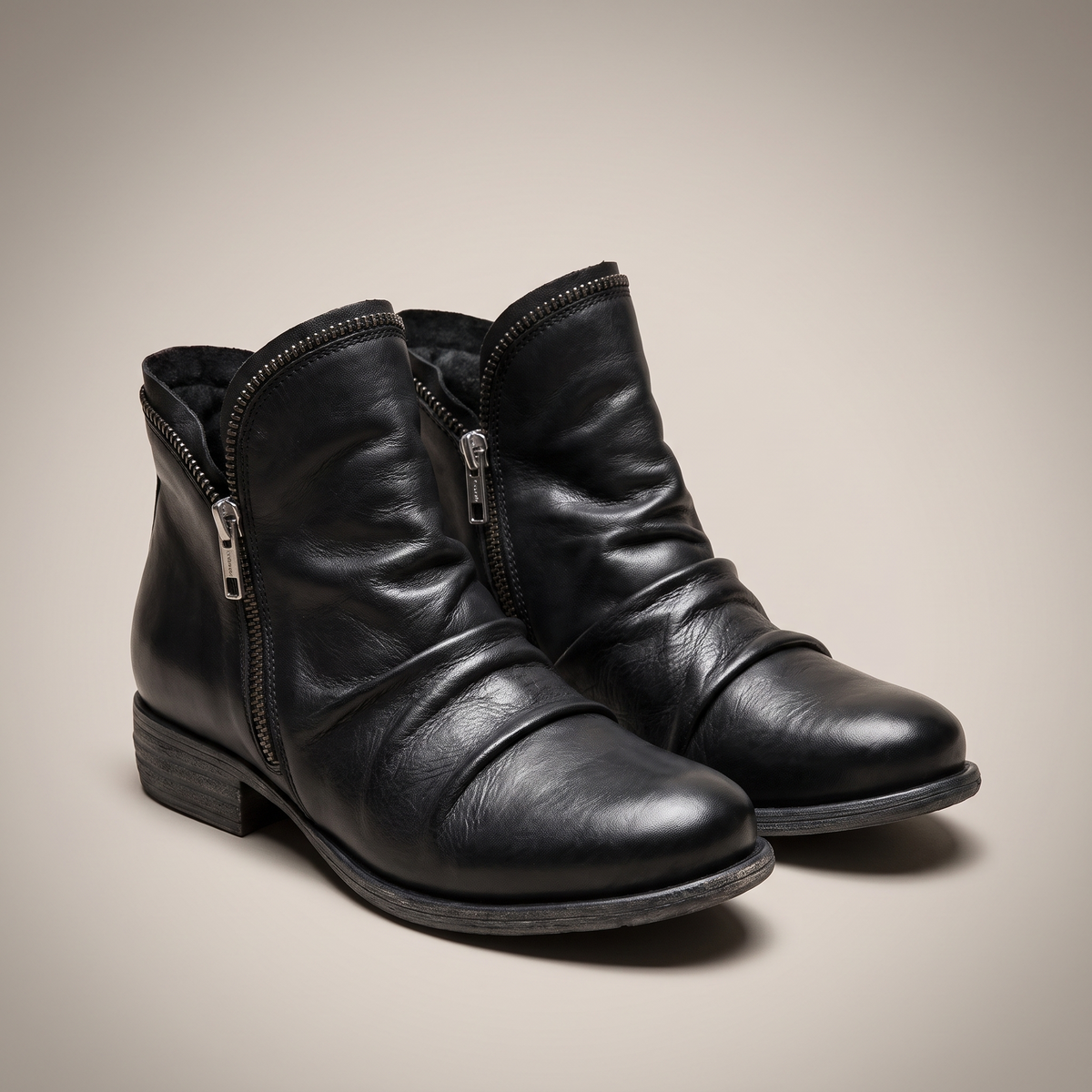 Marlowe Leather-Look Chelsea Boots - Black