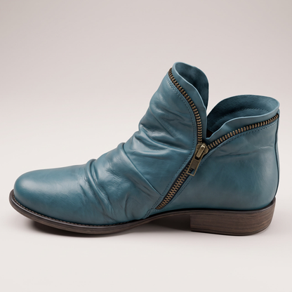 Marlowe Leather-Look Chelsea Boots - Blue