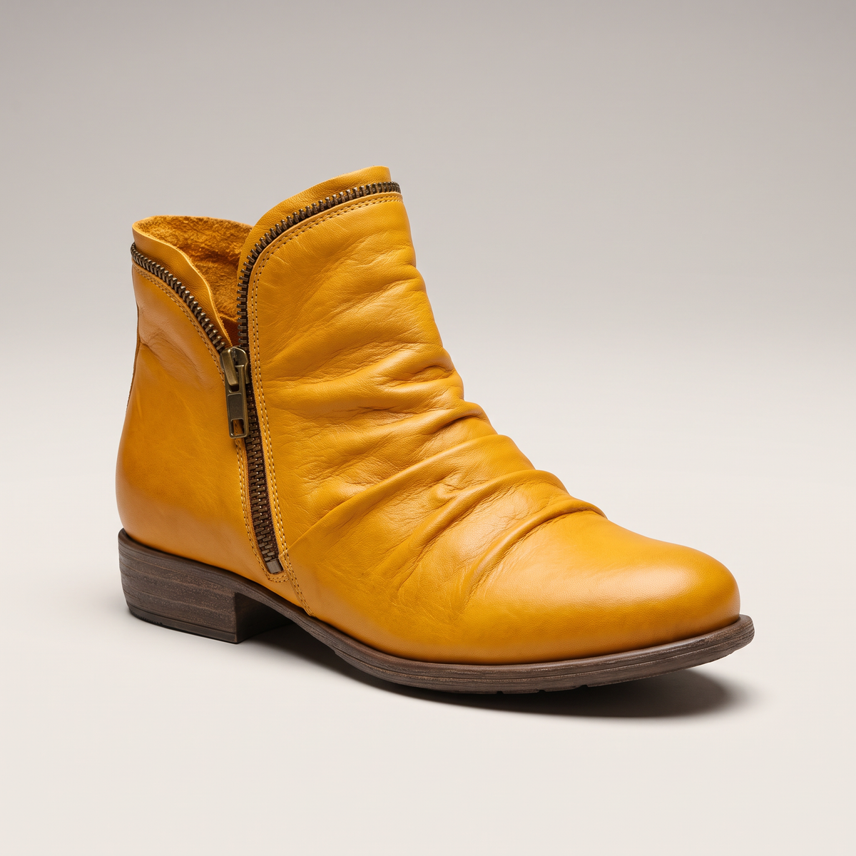 Marlowe Leather-Look Chelsea Boots - Yellow