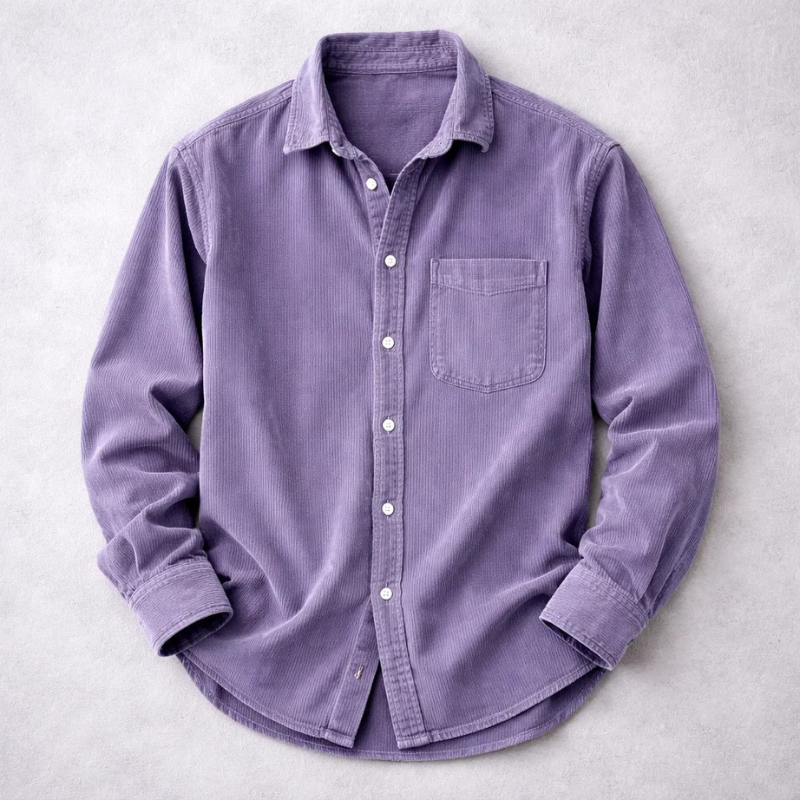 Max Corduroy Shirt - Purple