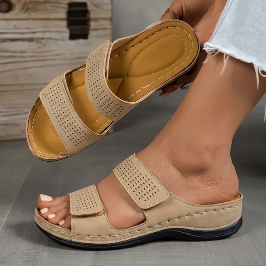 Melrose Soft-Step Sandals - Beige