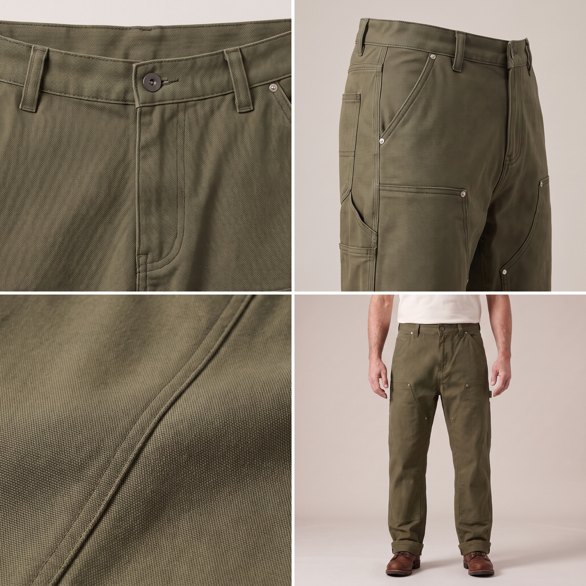 Rugged Workwear Straight-Leg Utility Pants