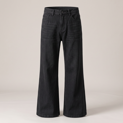 Men's Flare Boot Cut Jeans - Black