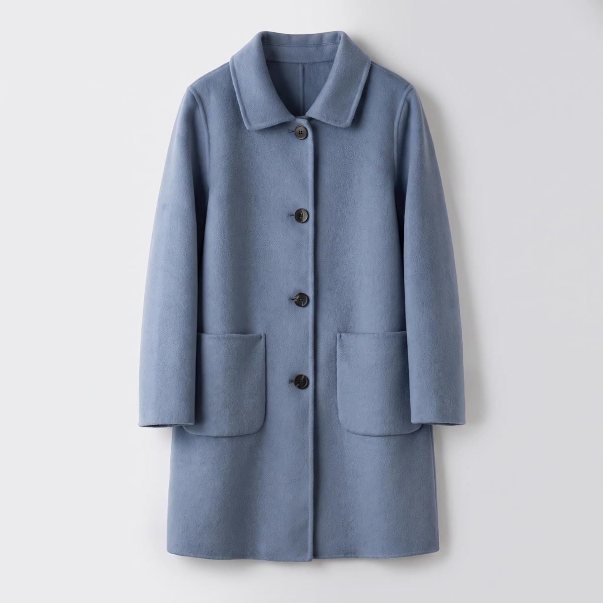 Meredith Winter Wool Coat - Blue