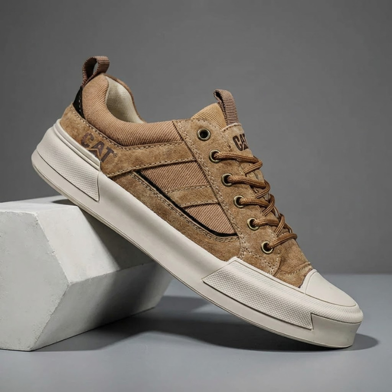 Metrostride Leather-Look Trainers