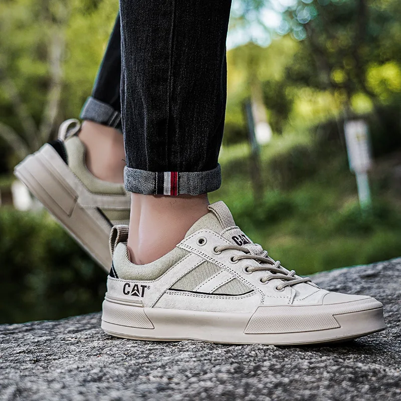 Metrostride Leather-Look Trainers